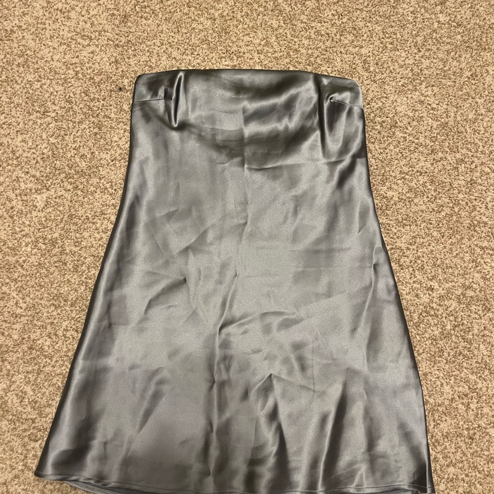 Target Gray Satin Mini Dress